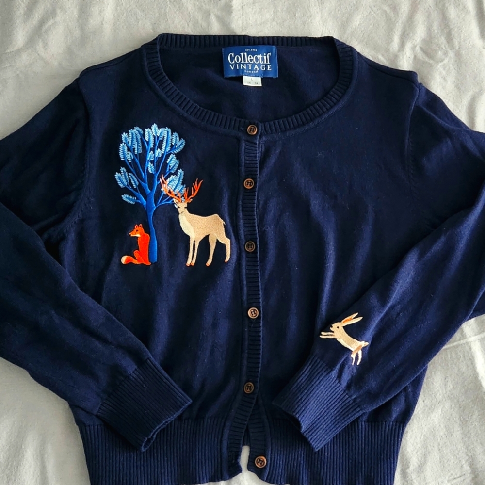 Vintage inspired winter cardigan (Collectif)